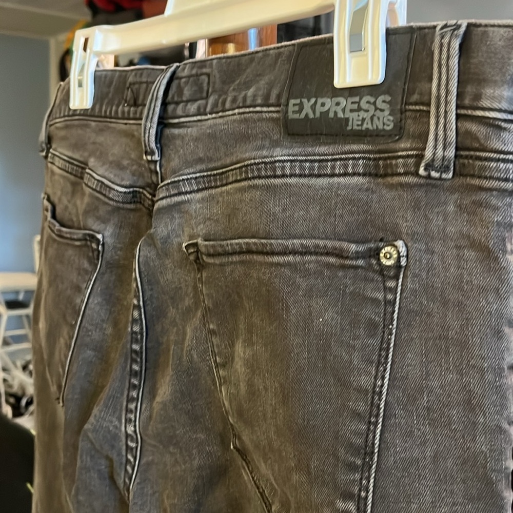 Express Men's Gray Jeans - Picture 4 of 5